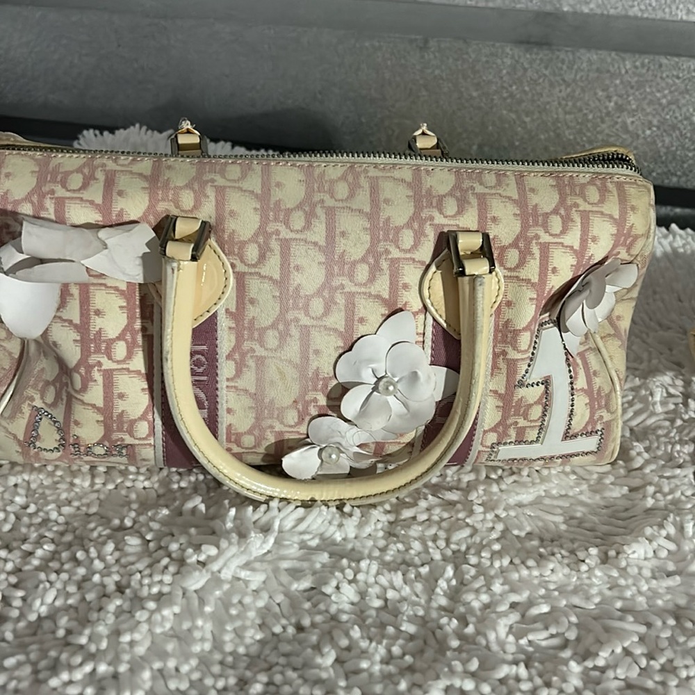 Dior pink satchel small bag
